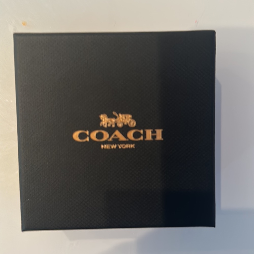 COACH Silver Crystal C Logo, Stone and Heart Earring Stud Set Trio Earrings NEW - Picture 2 of 4